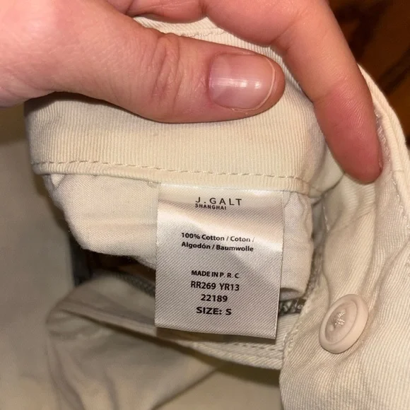 Cream Straight-Leg Pants - Picture 5 of 5